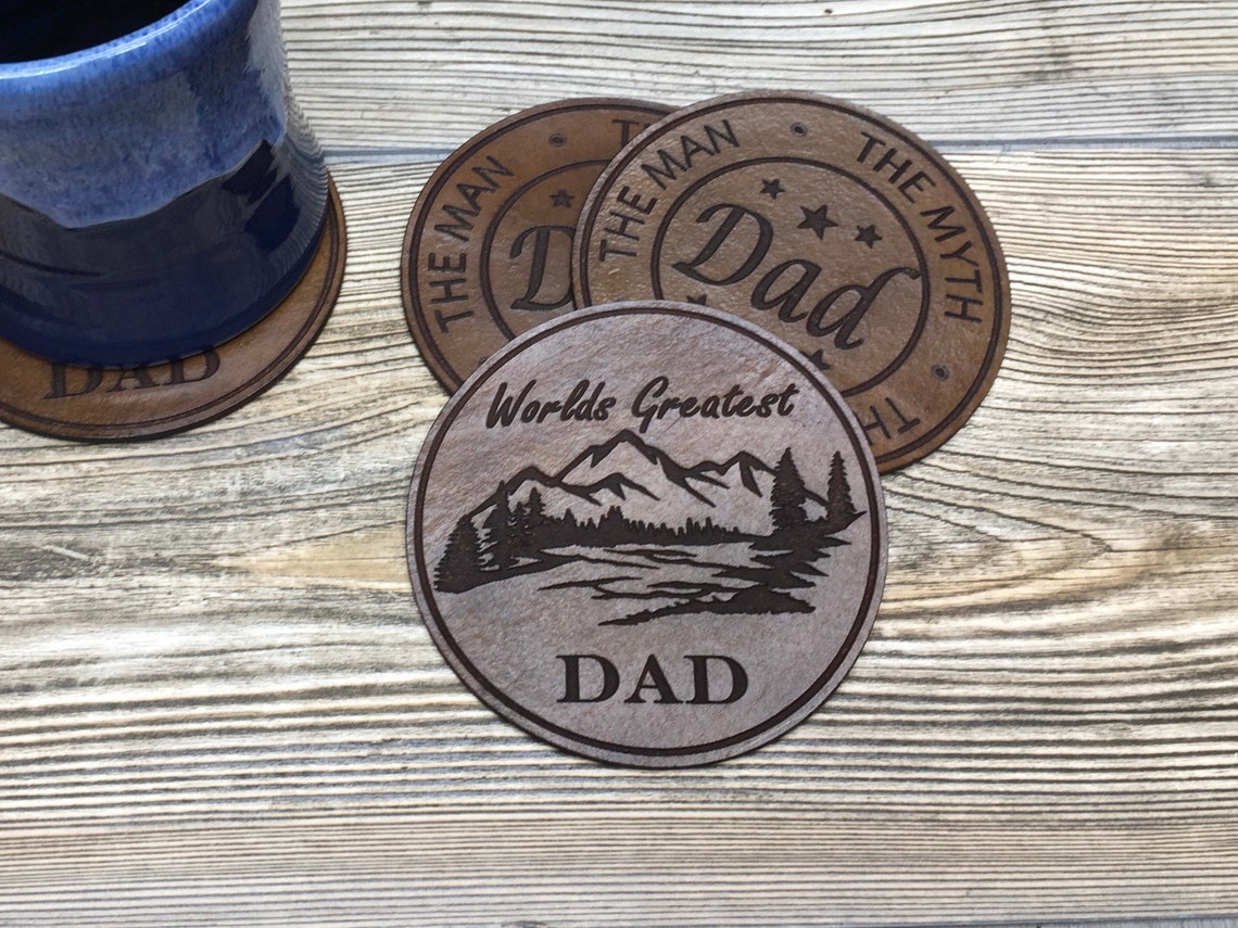 Personalized FATHER'S DAY Coasters Perfect Father's | Etsy