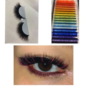 Colorful Lashes | Custom Eyelashes | Makeup | Personalized Accessories