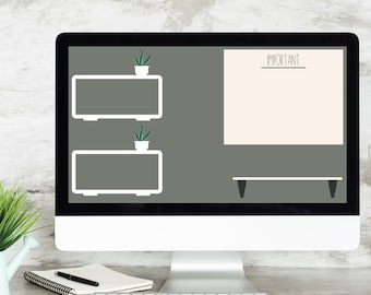 Desktop Organizer, Desktop Wallpaper, Wallpaper Organizer, Wallpaper Design, Digital Organizer