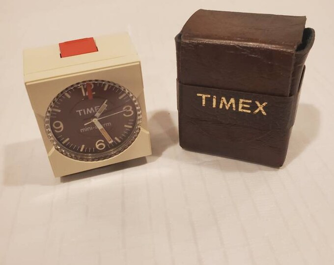 Vintage Timex Mini Alarm Clock Etsy