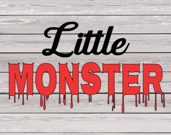 Kleines Monster svg, Monster Kid svg, Halloween svg, gruselige svg, Blut Tropf svg, kleines Kind svg