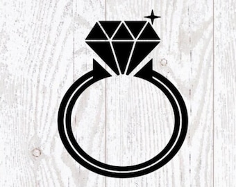 Wedding Ring Svg,Ring Svg,Wedding Svg,Diamond Svg,Diamond Ring Svg