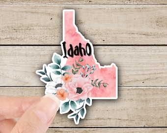 Vinylsticker Idaho, matte sticker staat, sticker staat Idaho, waterdicht