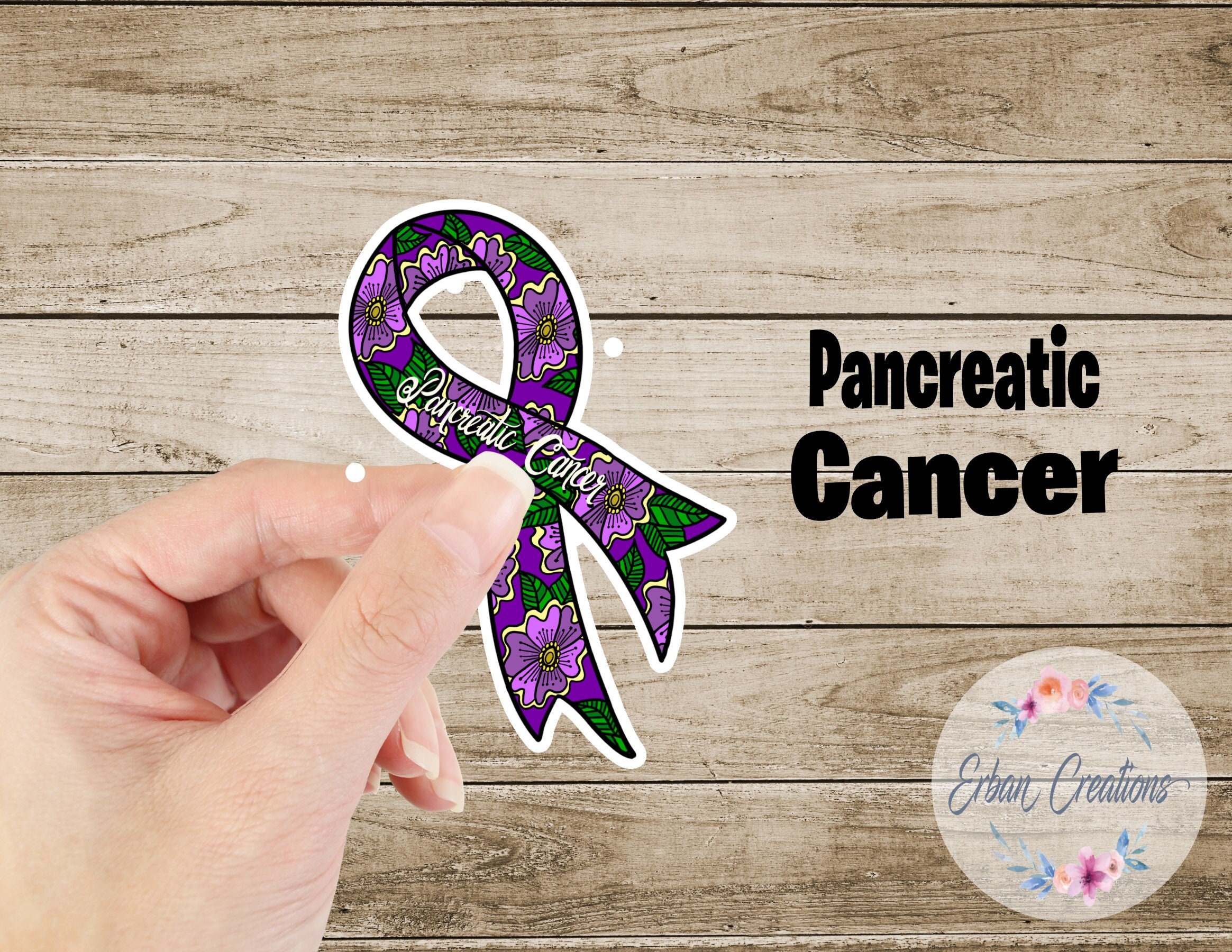 Cancer Ribbon Sticker: Glossy Waterproof Support Decal - Etsy