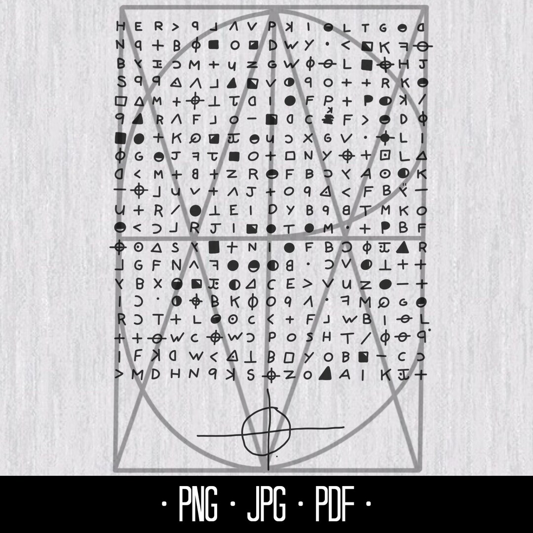 Zodiak Cipher Cut File Etsy