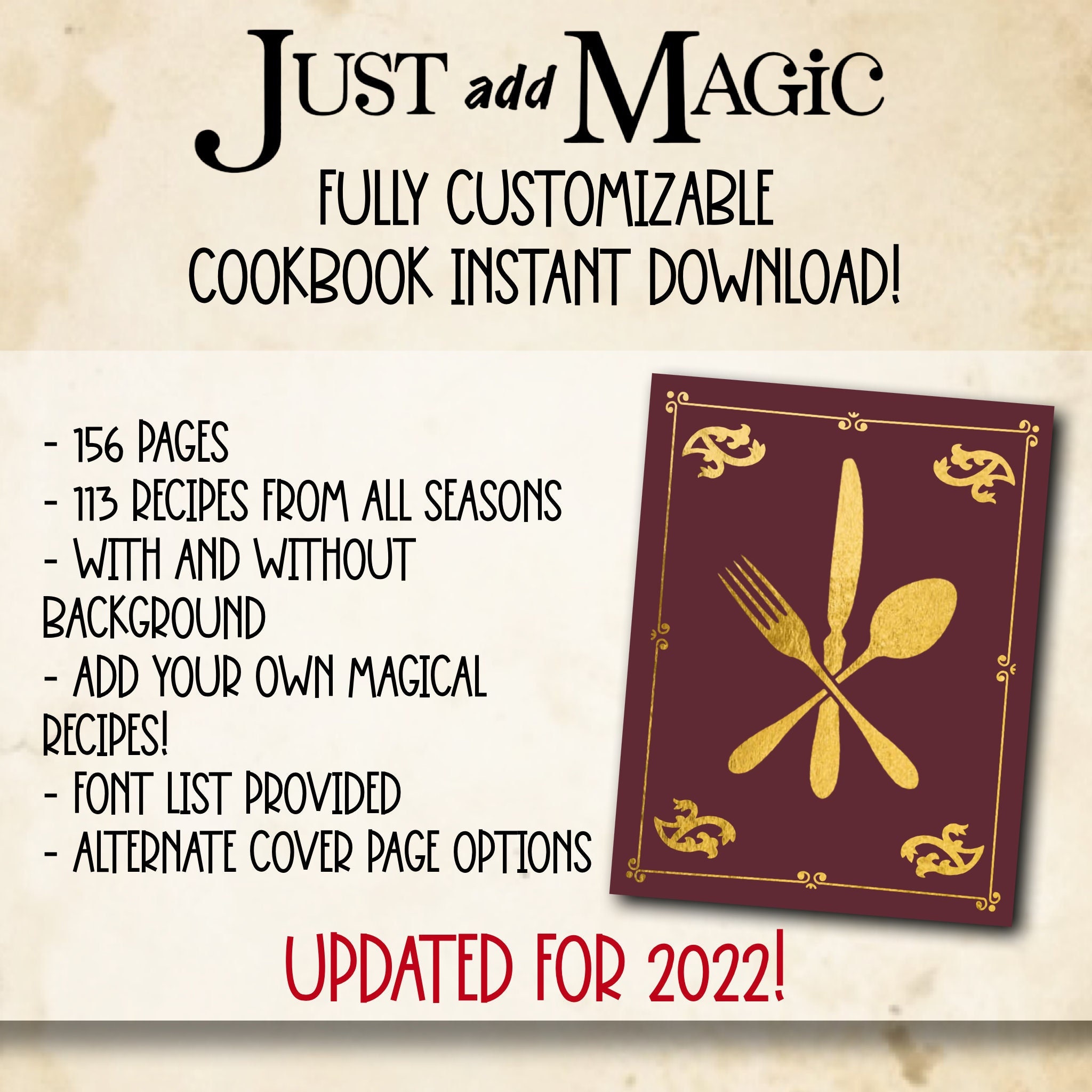 Buy Magic Cookbook Digital Download Cooking and Baking for Kids Online