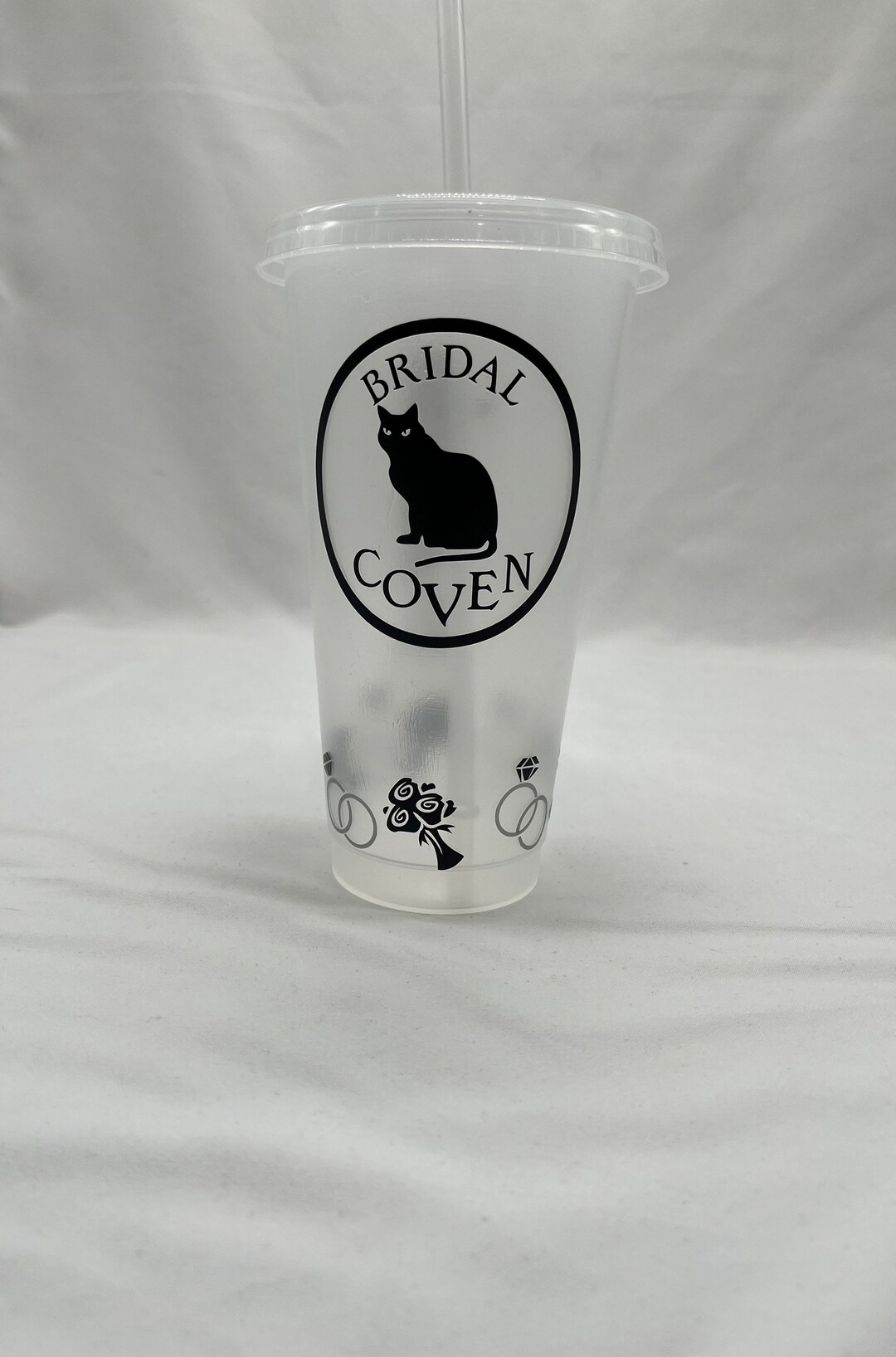 Bridal Coven Clear Tumbler With Straw Etsy