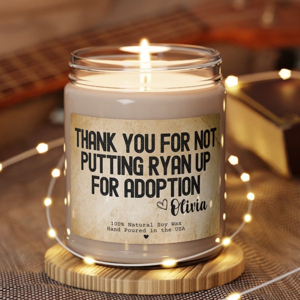 Gift for Boyfriends Mom, Custom Boyfriends Mom Gift, Funny Birthday Christmas Mothers Day Gifts for Boyfriends Mom, Boyfriends Mom Candle