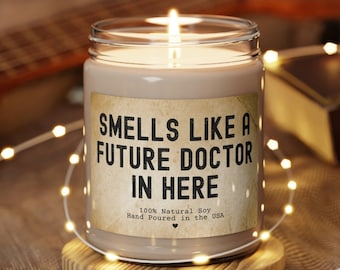 Future Doctor Gift, Future Doctor candle, Funny Future Doctor Gift, Medical Student Gifts, Medical School gift ideas for him, Gift for her