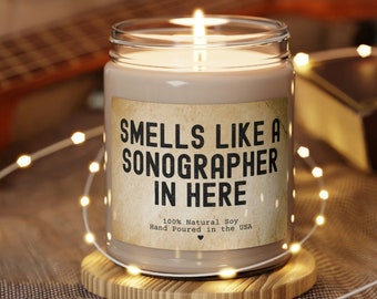 Sonographer Gift, Sonographer Candle, Thank You Gift for Sonographer, Sonographer graduation gift idea, Funny Sonographer appreciation gifts