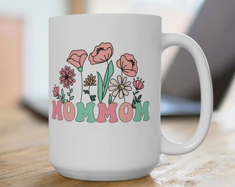 Mom Mom Grandma Gift, Mom-Mom Mug, MomMom Gift, Grandma MomMom Mothers Day Gift idea, MomMom Birthday Gift, New MomMom Gifts