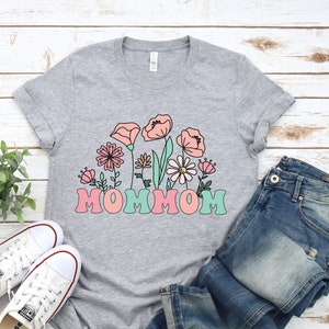 MomMom Shirt, Mom Mom Grandma Shirt, Mom-Mom TShirt, New MomMom Gift idea, MomMom Mothers Day Gift, Grandma MomMom Birthday Gift