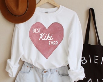 Best Kiki Ever Sweatshirt, Kiki Sweatshirt, Kiki Sweater, Gift ideas for Grandma, Best Kiki Sweatshirt, Mothers Day Gifts, Pregnancy Reveal