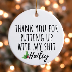 Boyfriend Christmas Gift, Custom Christmas Ornament, Christmas gift for men, Funny Anniversary gift for boyfriend, Christmas Gifts for him