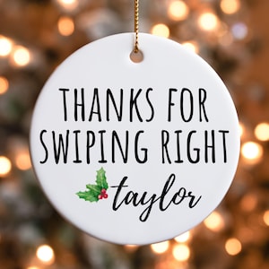 Boyfriend Christmas Gift, Custom Christmas Ornament, Christmas gift for men, Funny Anniversary gift for boyfriend, Christmas Gifts for him