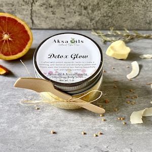 Ayuverdic Scrub for Brighter, Clearer, Smoother & Glowing Skin, Herbal Exfoliator with Sea Salt, Turmeric and Nourishing Oils, Vegan