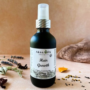 Ayurvedische haargroeiolie voor gezonder, sterker en dikker haar | Kruidenhoofdhuidstimulator voor haarverlies, droge en jeukende hoofdhuid, veganistisch
