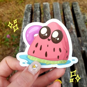 Kawaii Summer Watermelon Vinyl Sticker