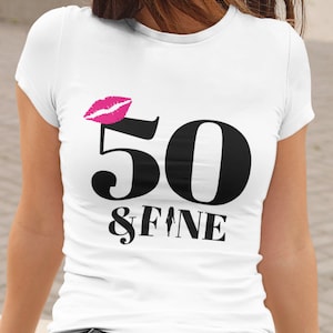 50e verjaardag, 50e verjaardagscadeau, vijftig verjaardag, 50e verjaardag koningin, digitale download, 50e verjaardagsshirt, schattig verjaardagsshirt PNG