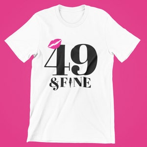 T-shirt per il 49° compleanno, regalo per il 49° compleanno, design per il 49° compleanno, file digitale per il 49° compleanno, PNG per il 49° compleanno