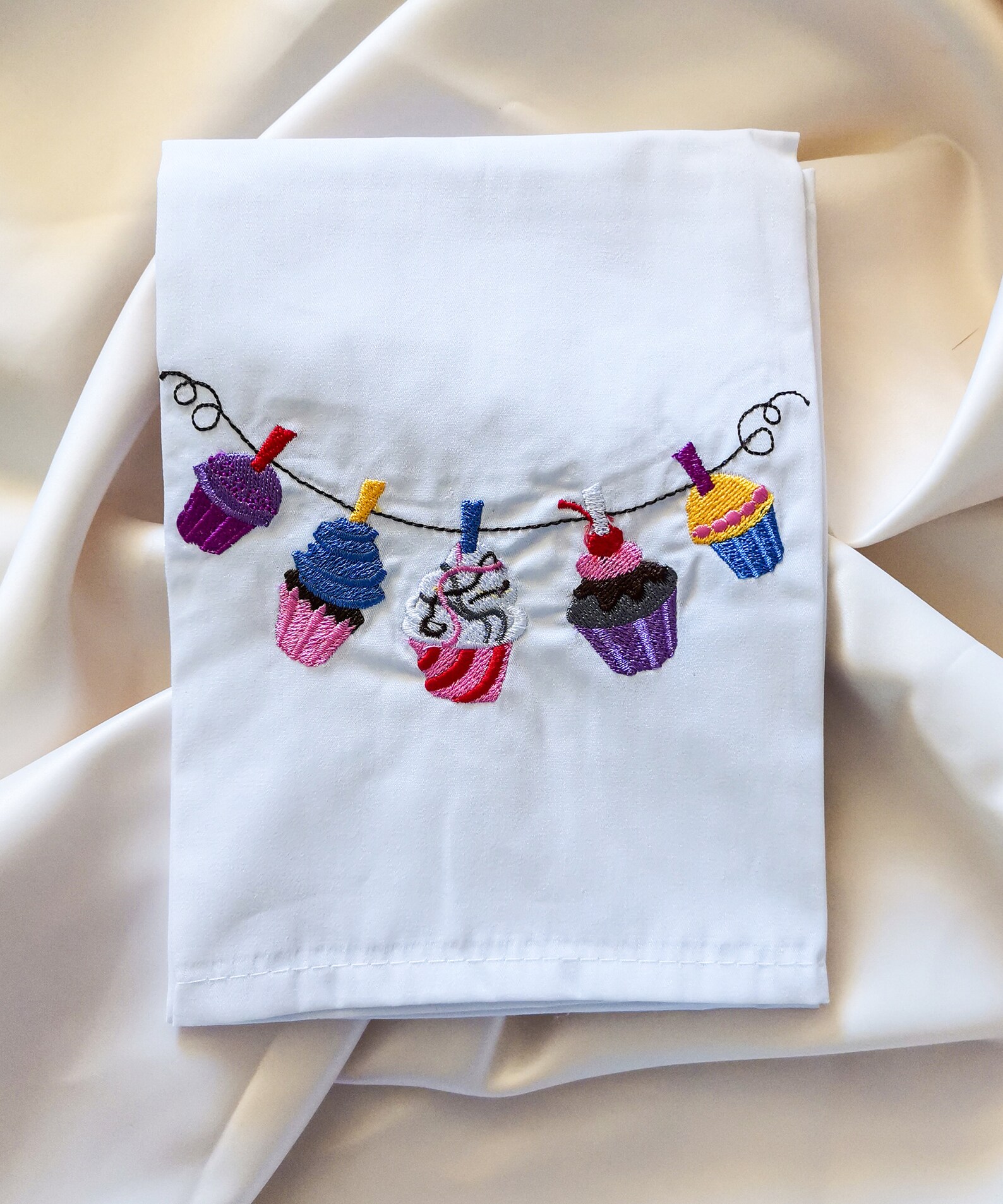 Embroidery Tea Towel Cotton Tea Towels Machine Embroidery Etsy