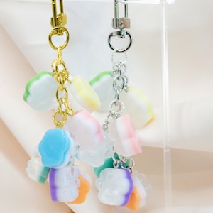 Mini llavero de pata Llavero de Navidad Llavero personalizado Llavero de pata de resina Llavero de mascota Una idea de regalo única para su mochila escolar