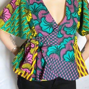 Kaba style wrap top
