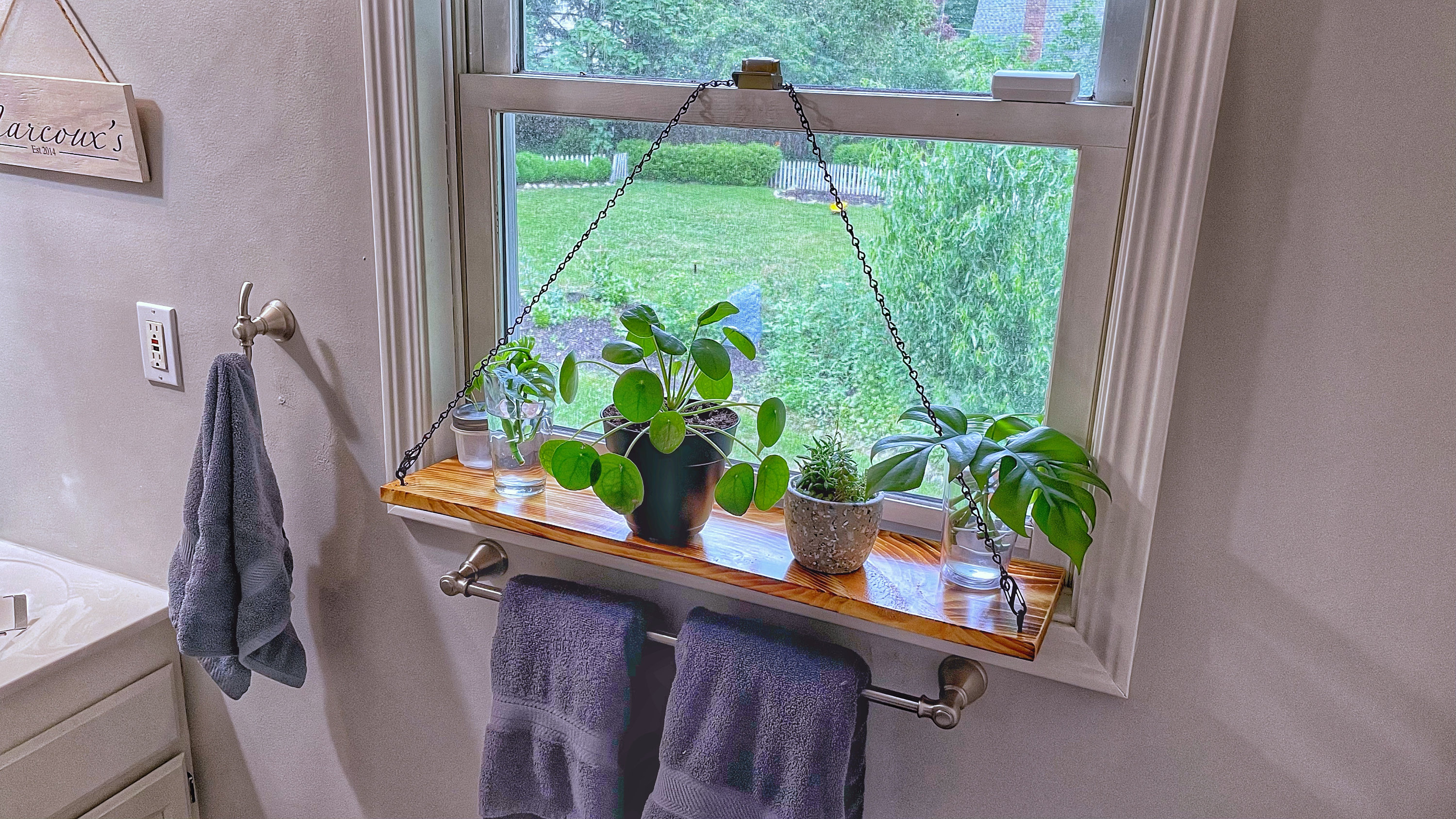 Window Sill Chain Shelf Plant Shelf Window Sill Planter Etsy