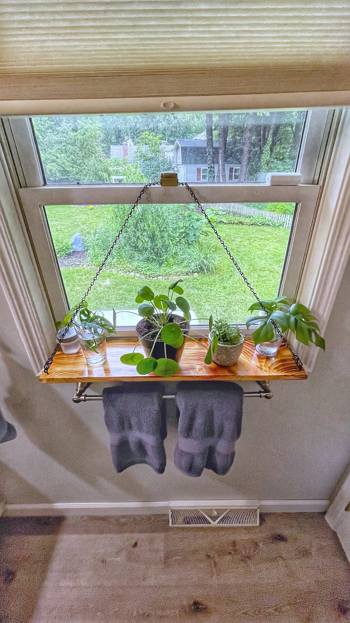 Window Sill Chain Shelf Plant Shelf Window Sill Planter Etsy
