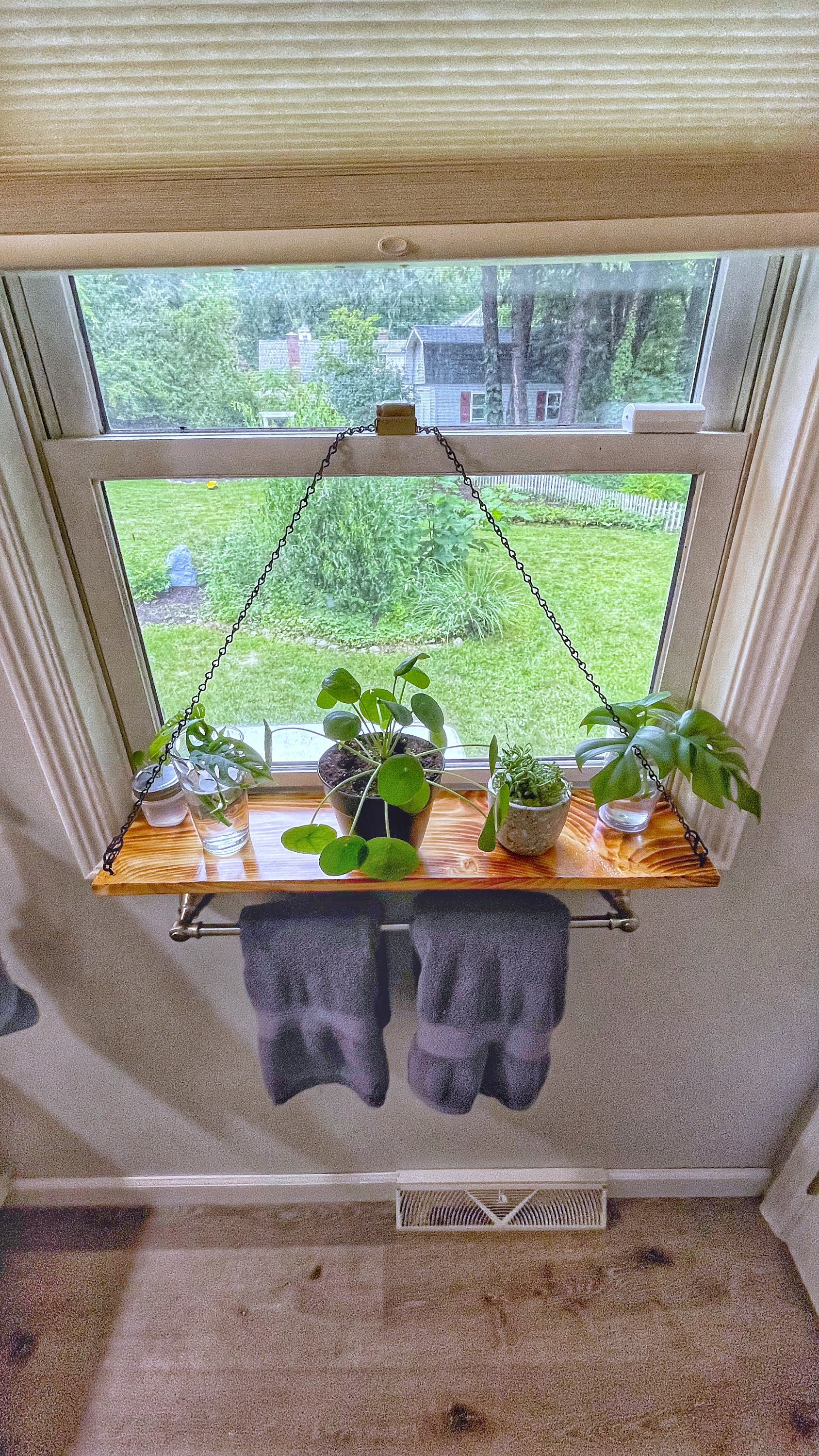 Window Sill Chain Shelf Plant Shelf Window Sill Planter Etsy
