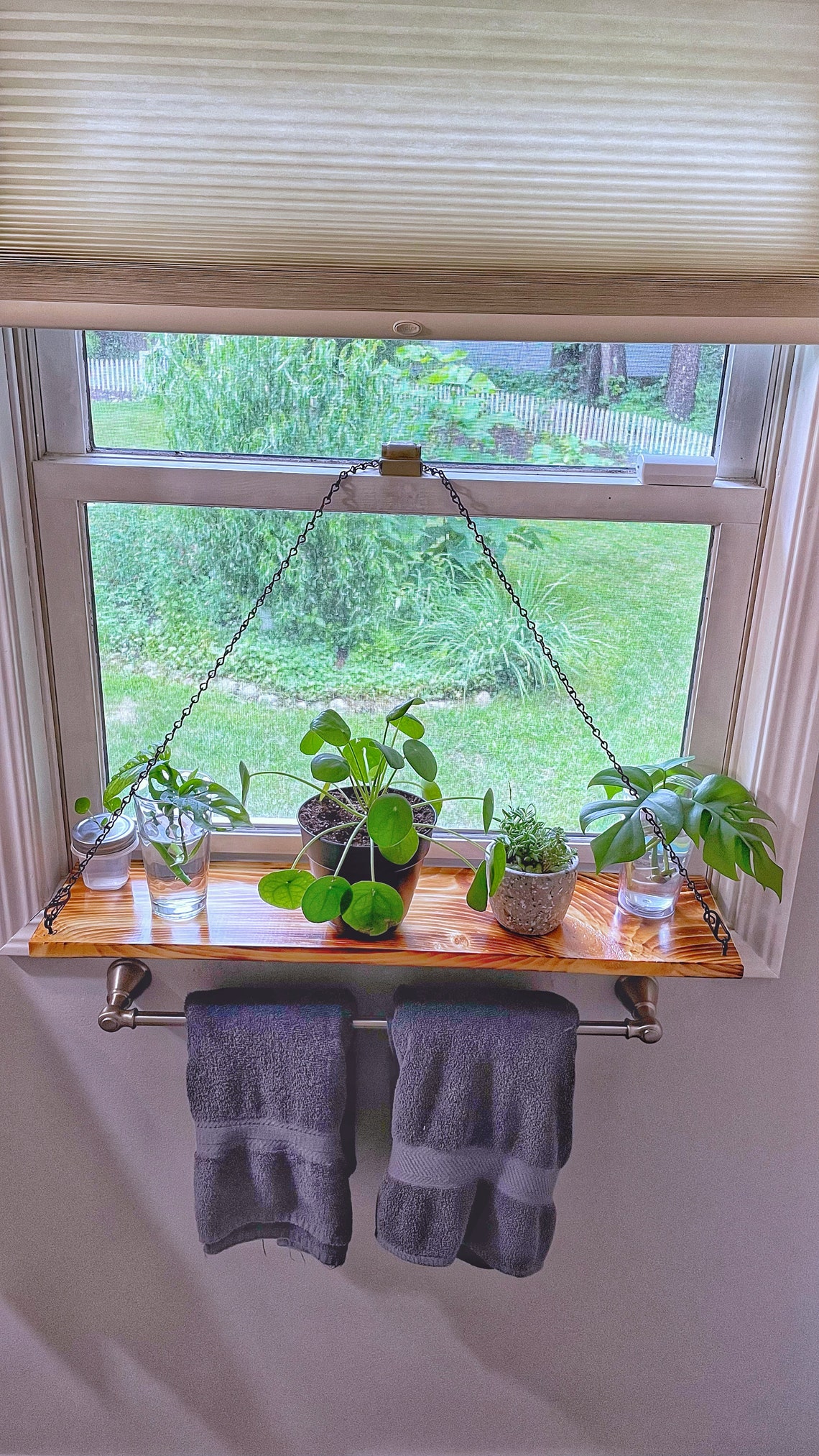 Window Sill Chain Shelf Plant Shelf Window Sill Planter Etsy