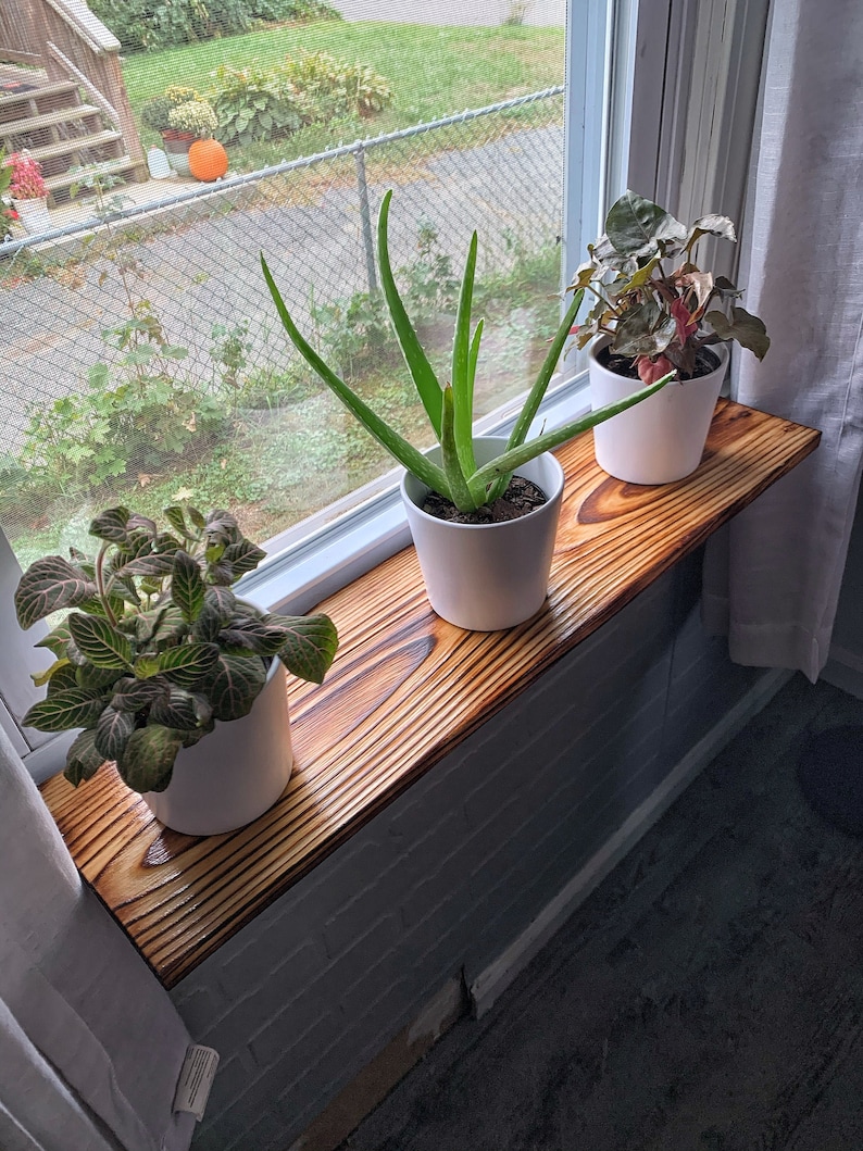 Window Sill Shelf Plant Shelf Etsy