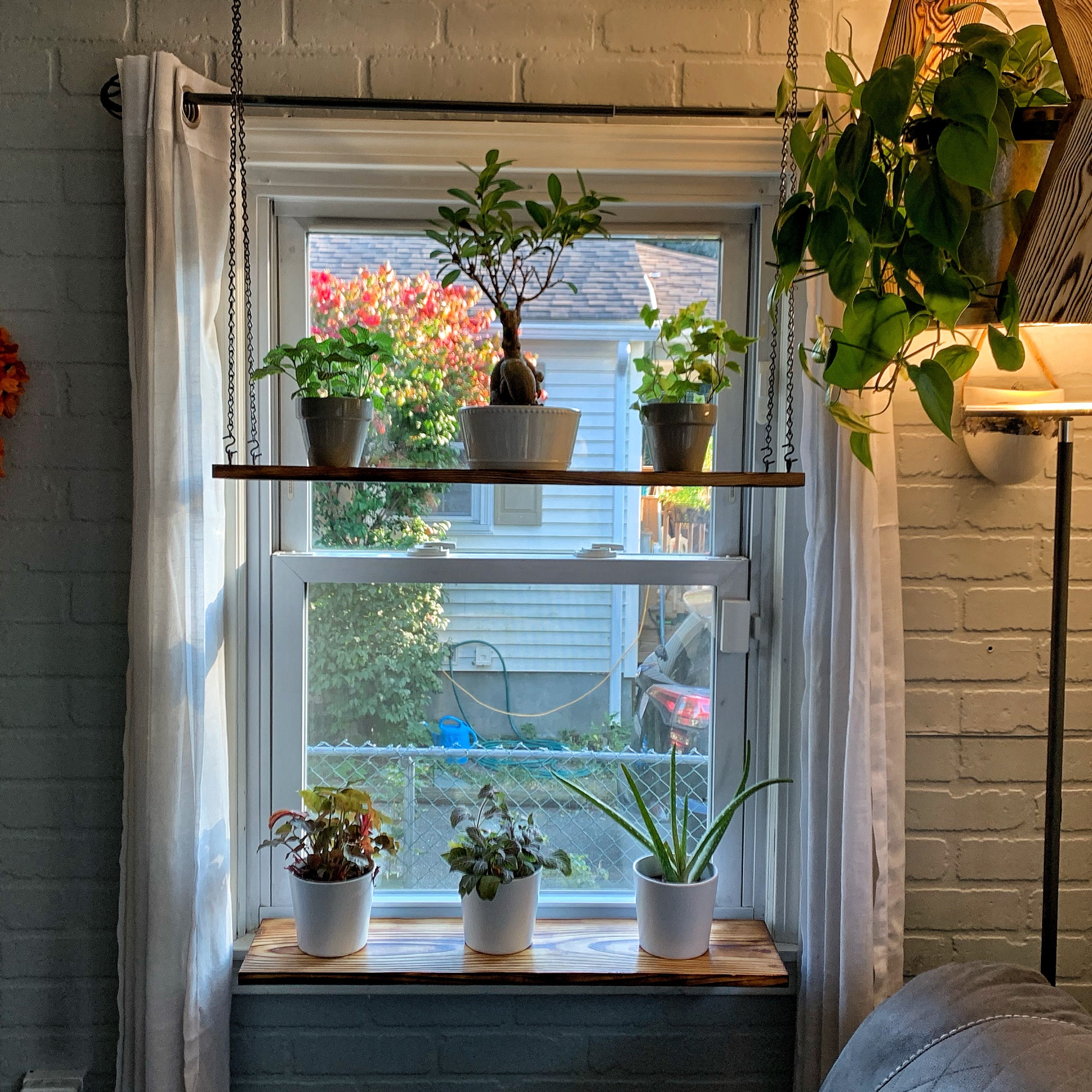 Window Sill Shelf Plant Shelf Etsy