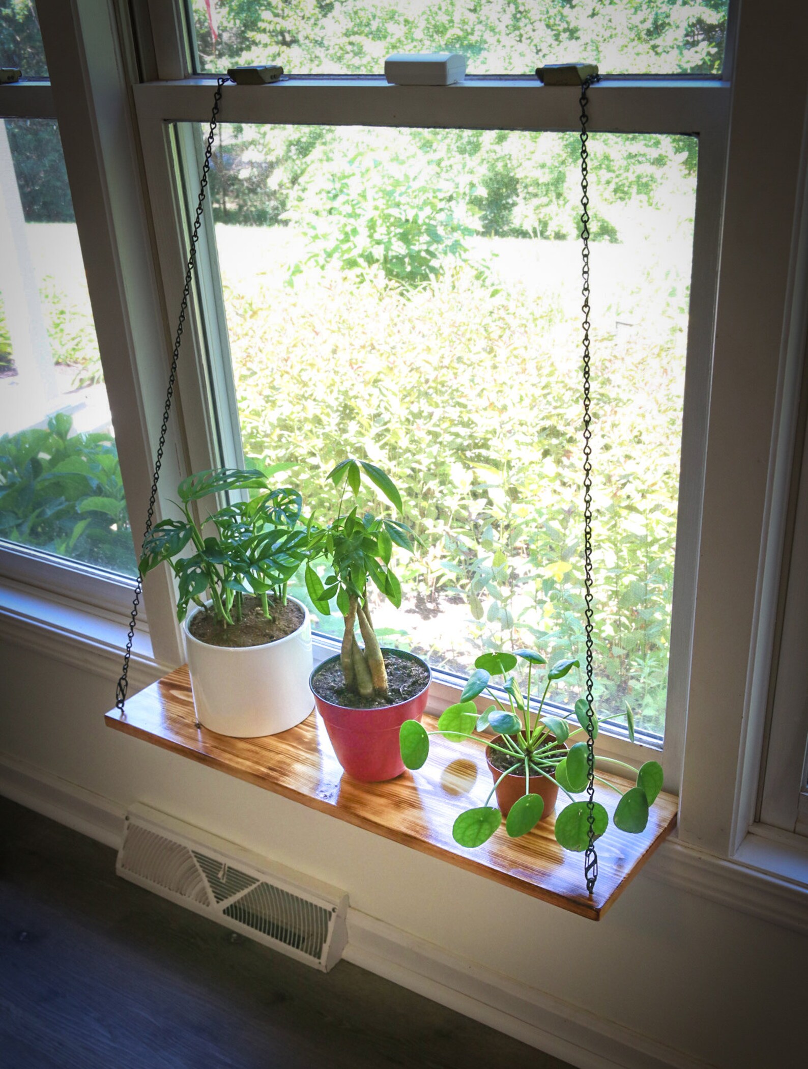 Window Sill Chain Shelf Plant Shelf Window Sill Planter Etsy