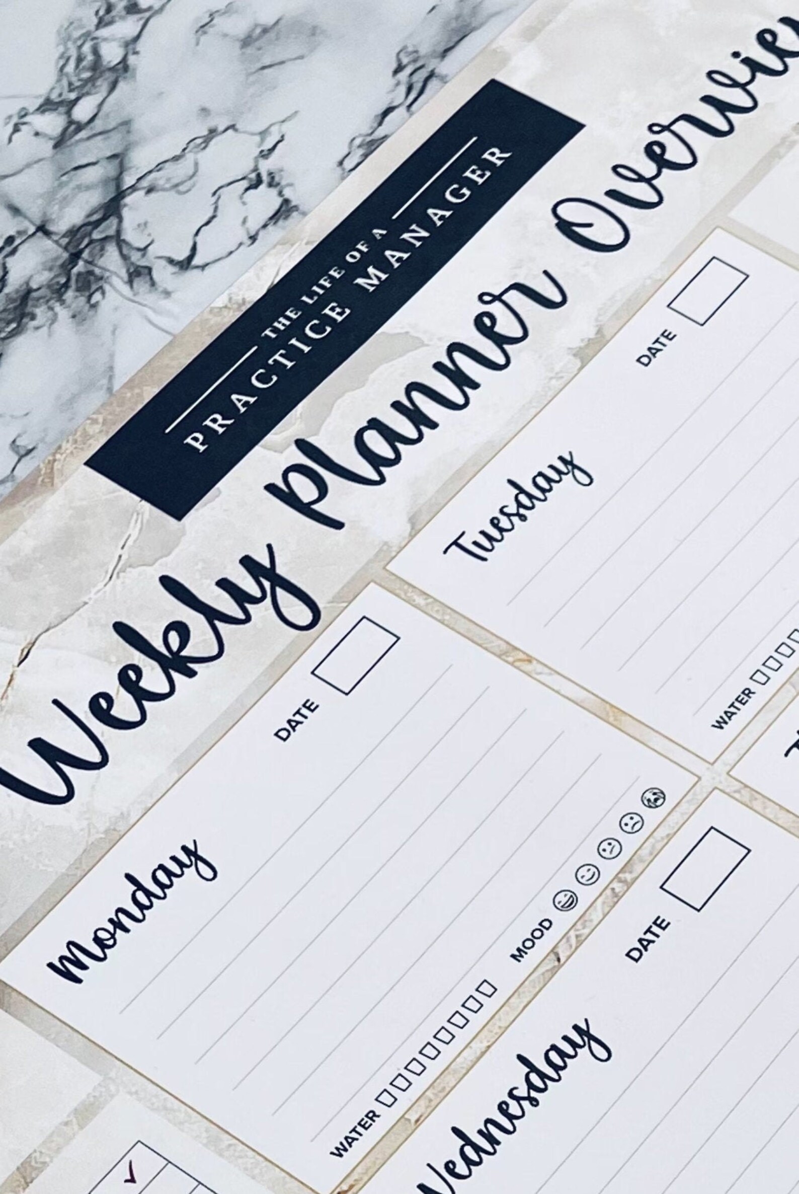 Desktop Weekly Planner Overview 60 Pages per Pad the Life of Etsy
