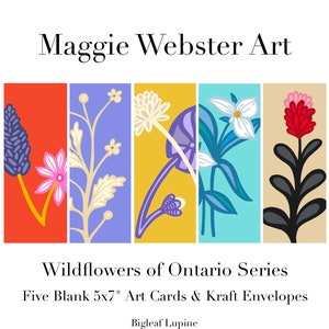 Fleurs sauvages de l'Ontario Cartes de souhaits série 2