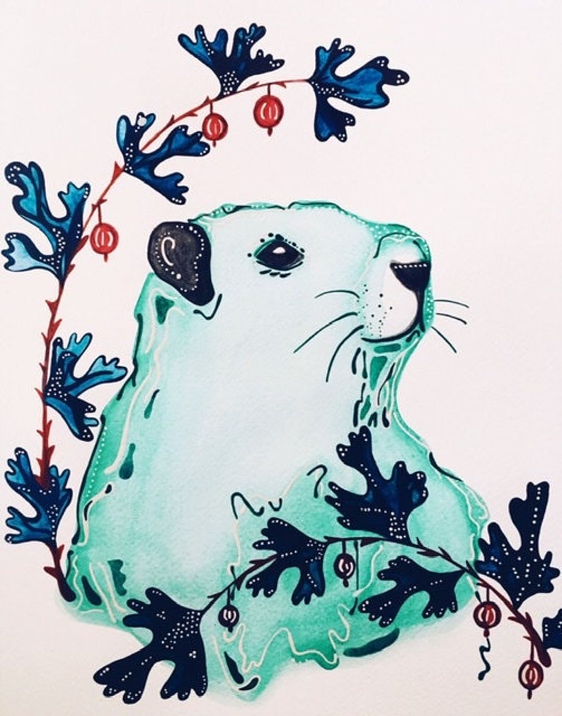 Marmot & Gooseberries Original Painting - dral.regionlima.gob.pe