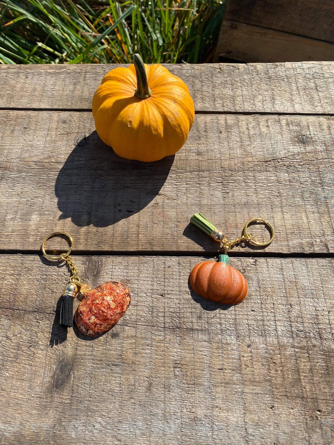 Pumpkin keychain Halloween keychain spooky gifts party Etsy