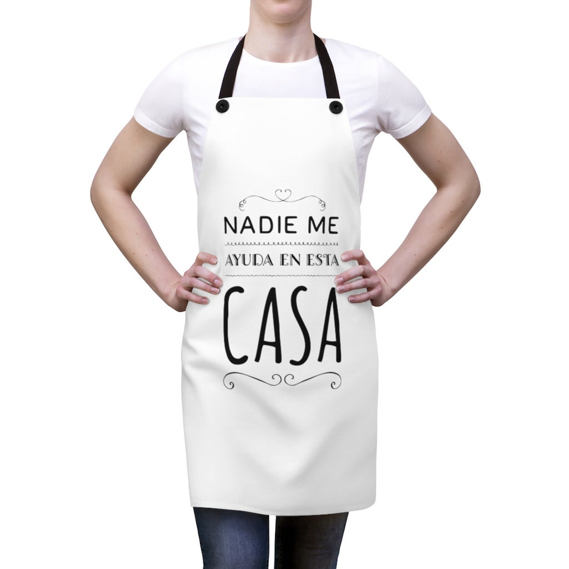 Nadie Me Ayuda En Esta Casa Apron Spanish Apron Funny gift Etsy