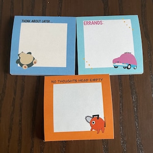 Anime Inspired Post-Its