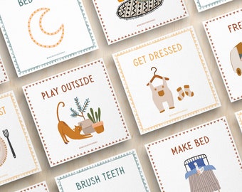Routine Chart, Routine Checklist, Routine Cards, Daily Rhythm Cards, Daily Rhythm, Printable Routine Chart, Daily Routine for Toddlers