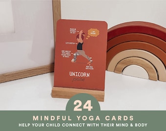 Kinder Yoga Karten, Kinder Yoga Posen, Calm Down Corner, Affirmationen, Kinder Geschenke, Lernkarten, Kinder Bewegungsspiele