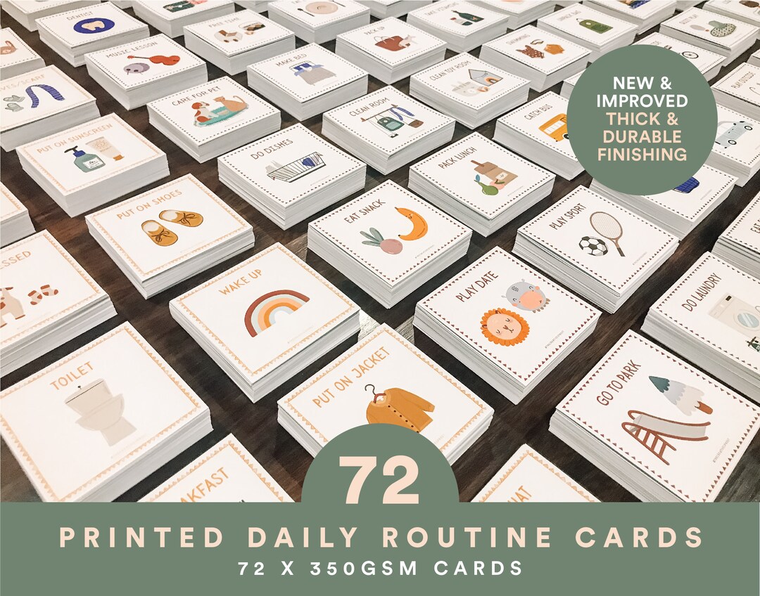Routine Chart, Routine Checklist, Routine Cards, Daily Rhythm Cards ...