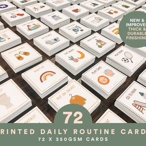 Tableau de routine, liste de contrôle de routine, cartes de routine, cartes de rythme quotidien, rythme quotidien, routine quotidienne pour les tout-petits, aides visuelles pour l'autisme