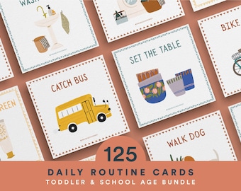 Routine Chart, Routine Checklist, Routine Cards, Daily Rhythm Cards, Daily Rhythm, Printable Routine Chart, Daily Routine for Toddlers