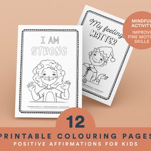 Printable Affirmation Colouring Pages