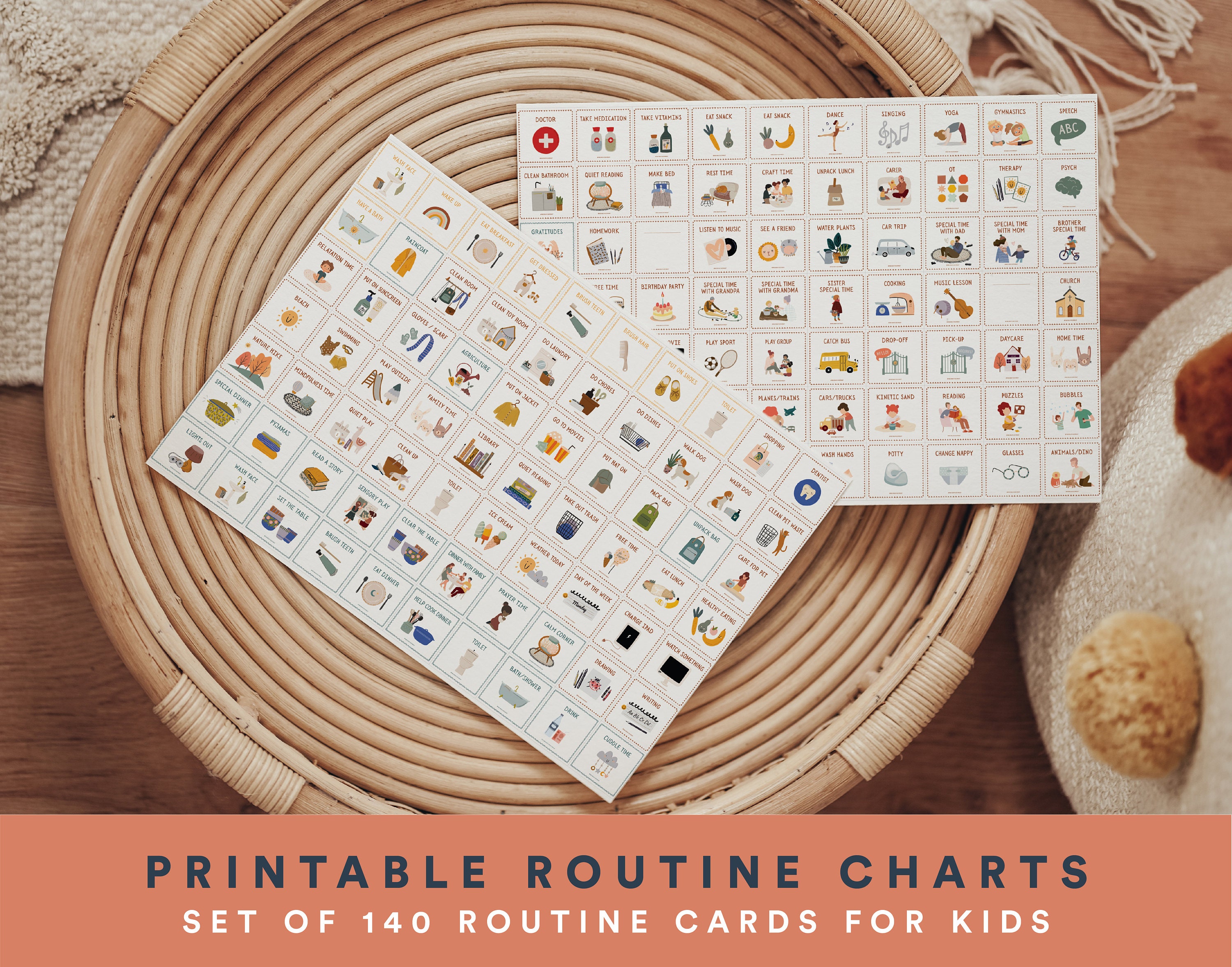 World Routine Chart Routine Chart, Routine Checklist, Routine Cards, Daily Rhythm Cards ...
