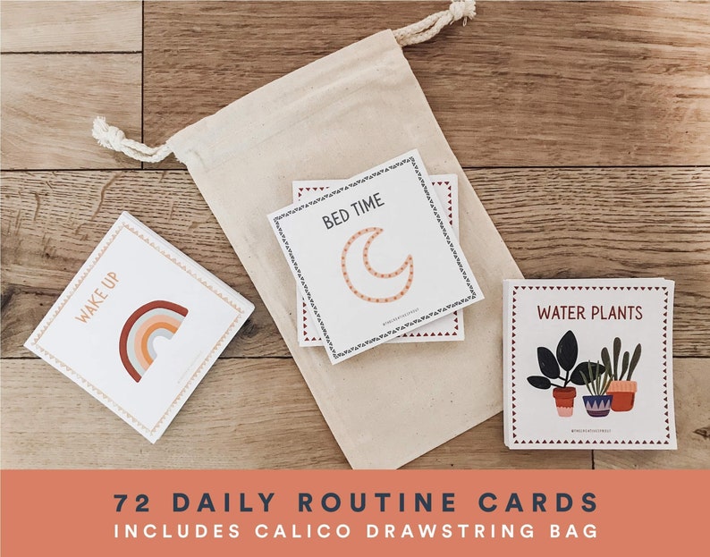 Routine Chart Routine Checklist Routine Cards Daily Rhythm | Etsy