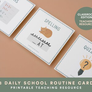 School Routine Cards, Routine Checklist, Routine Cards, Daily Rhythm ...