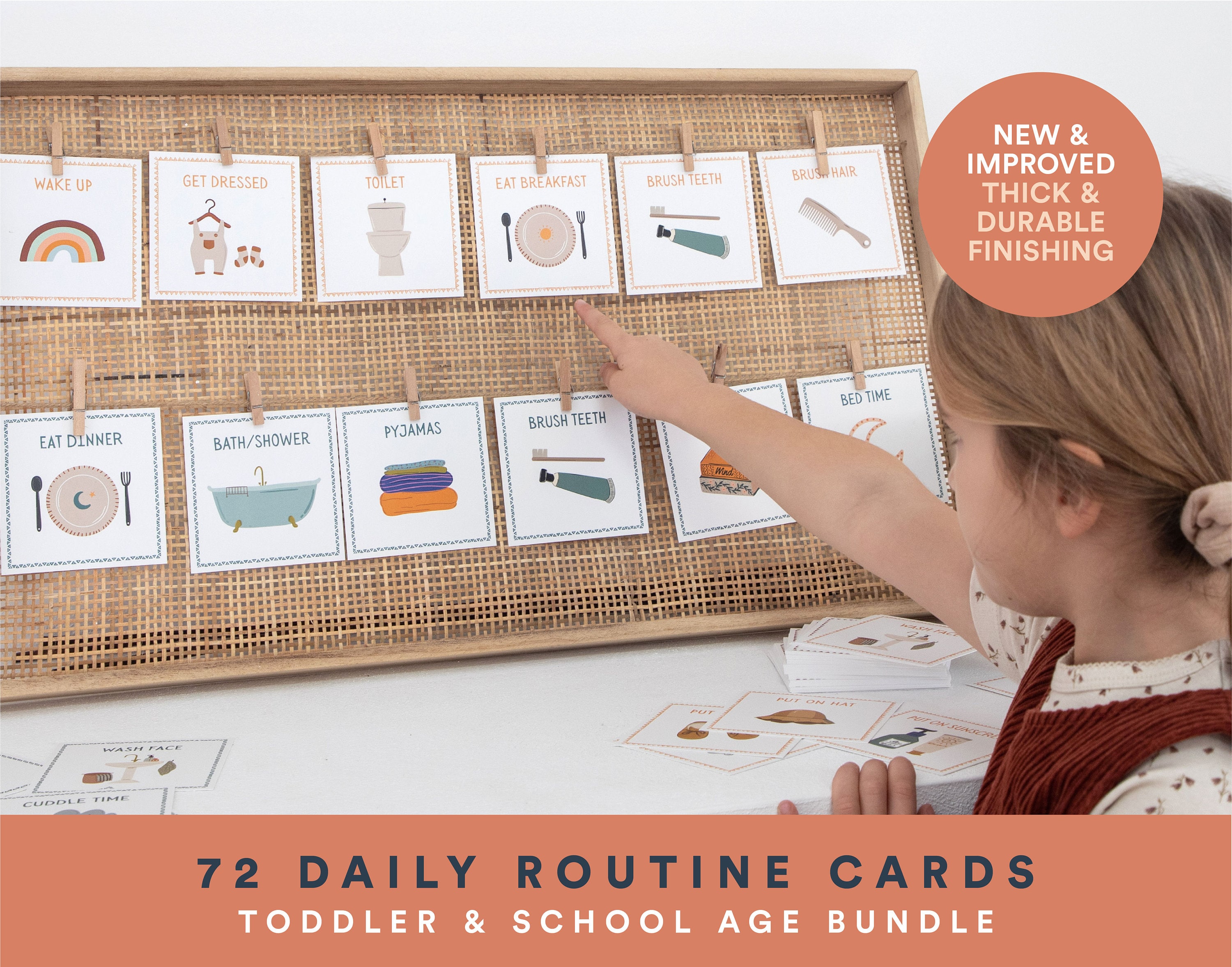 Routine Chart, Routine Checklist, Routine Cards, Daily Rhythm Cards ...